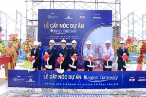 Tổ chức Lễ cất nóc dự án Saigon Gateway